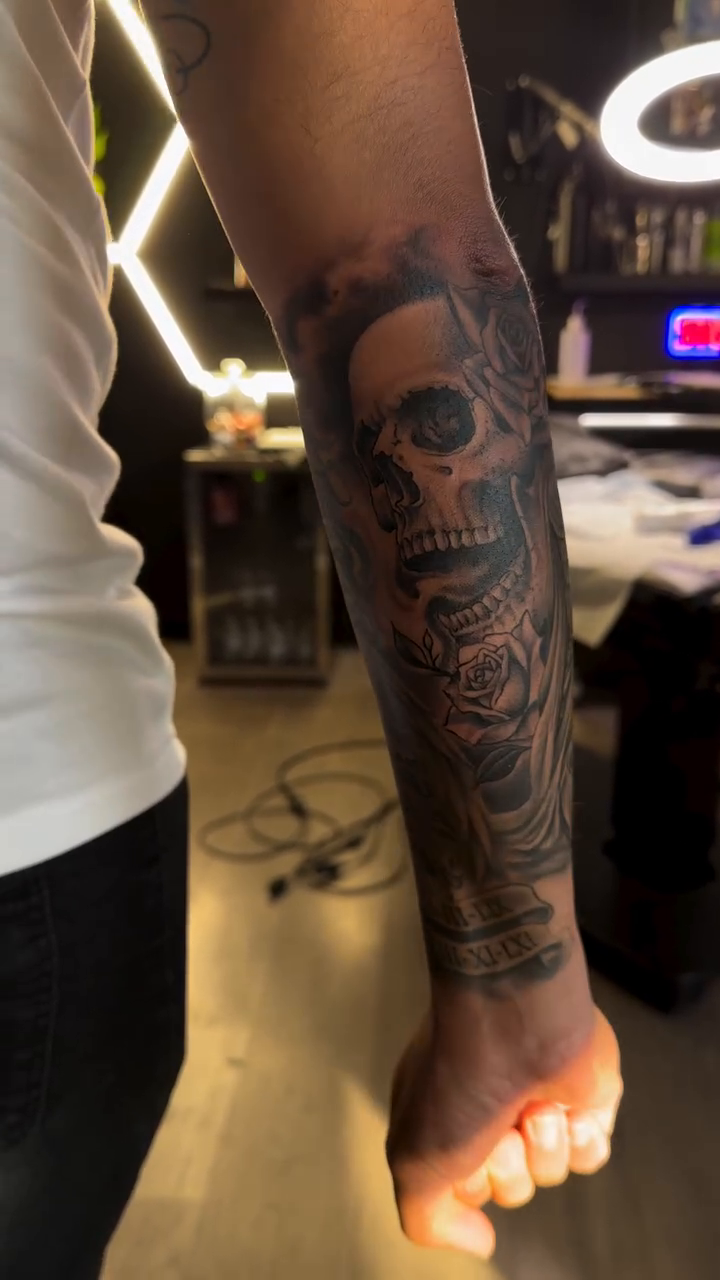 Tattoo by @chamo801 โ black_and_grey, realism