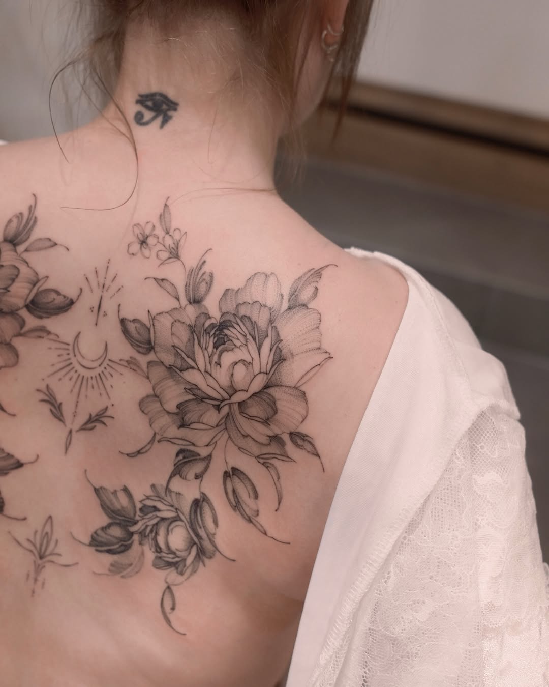 Tattoo by @joyxtattoo — illustrative, black_and_grey