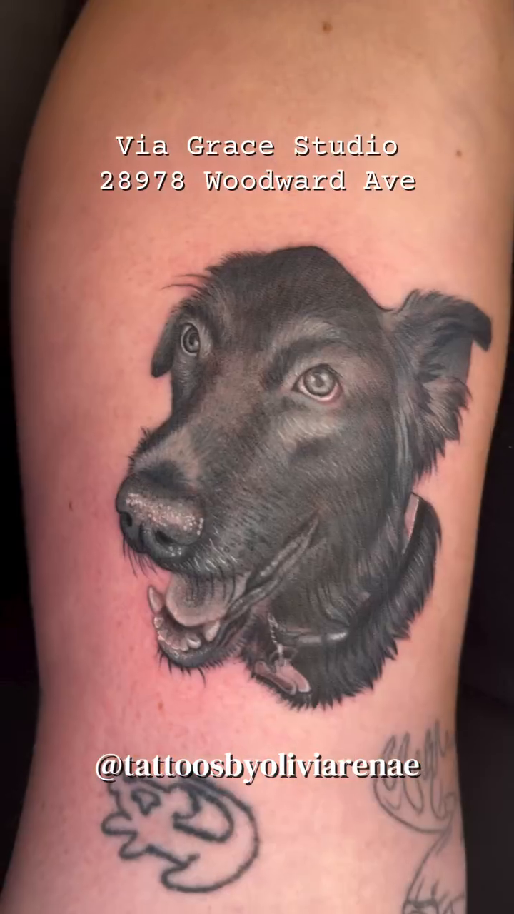 Tattoo by @tattoosbyoliviarenae โ black_and_grey, realism
