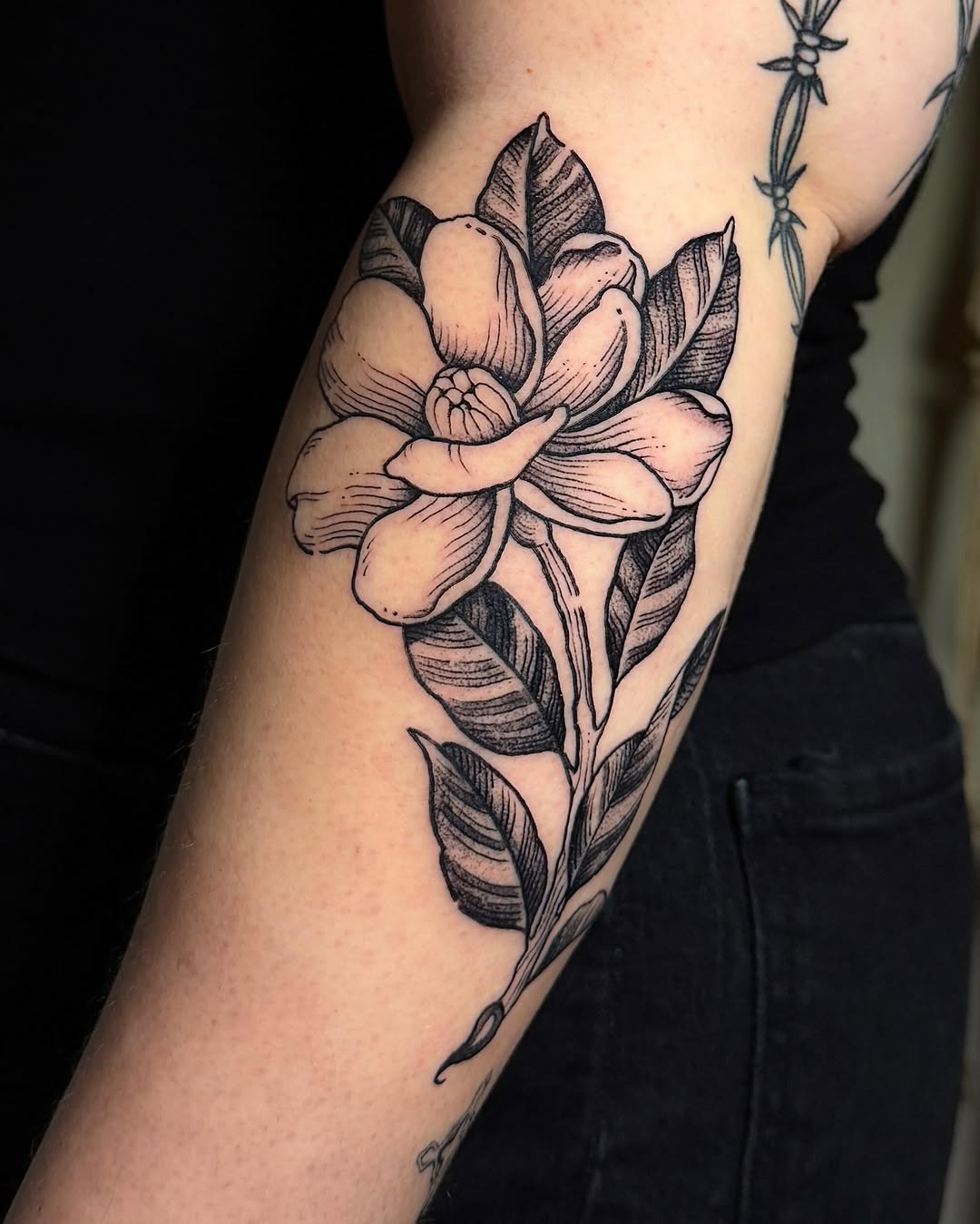 Tattoo by @andrewg.ttt โ illustrative, black_and_grey
