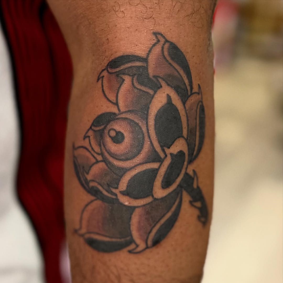 Tattoo by @penguinsfly — illustrative, black_and_grey
