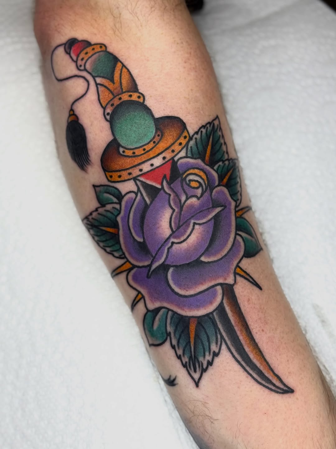 Tattoo by @domlibretti — american_traditional, illustrative
