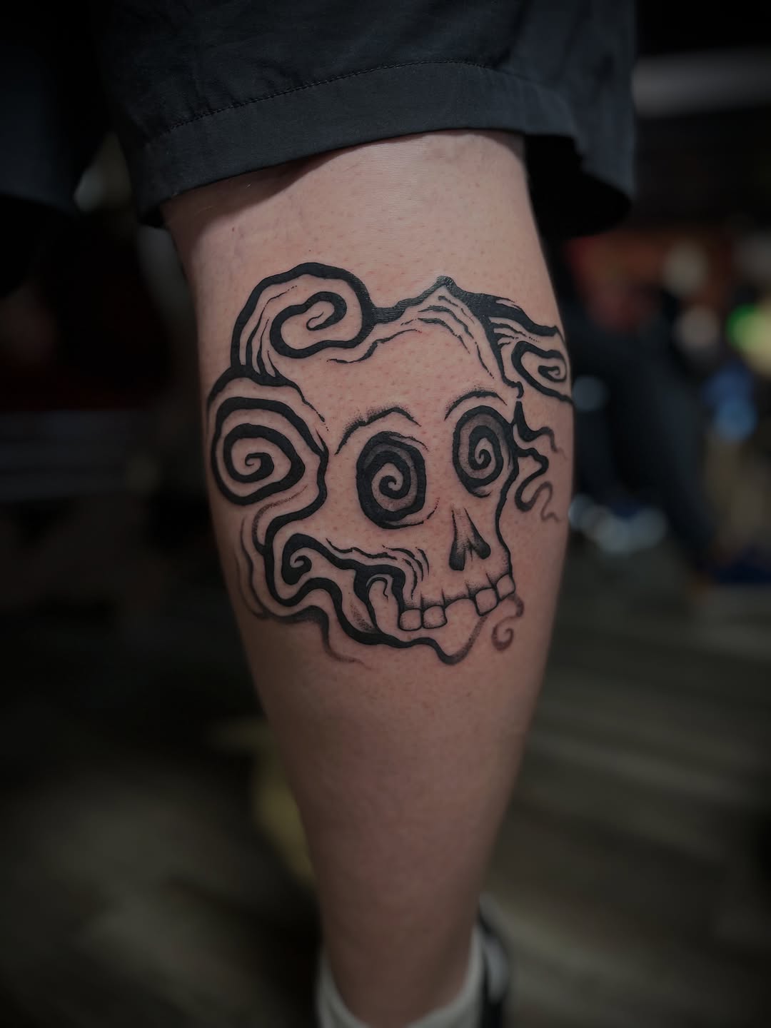 Tattoo by @rosie_coyote — blackwork