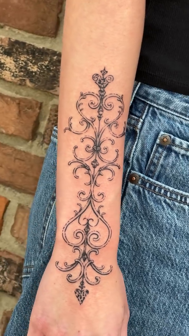 Tattoo by @tatz_doll โ ornamental, fine_line