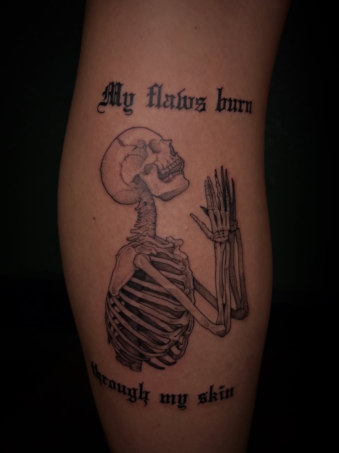 Tattoo by @new_erah_design — lettering_script, black_and_grey