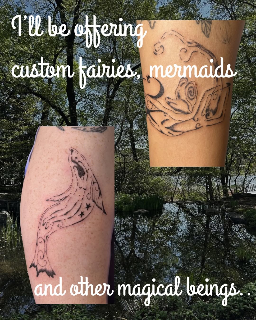 Tattoo by @wanderfernfairy — black_and_grey