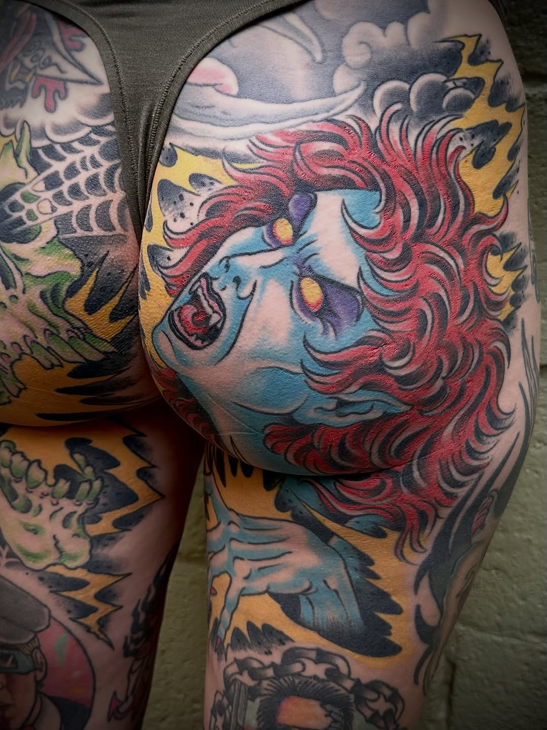 Tattoo by @t_hundahl — japanese_irezumi, black_and_grey