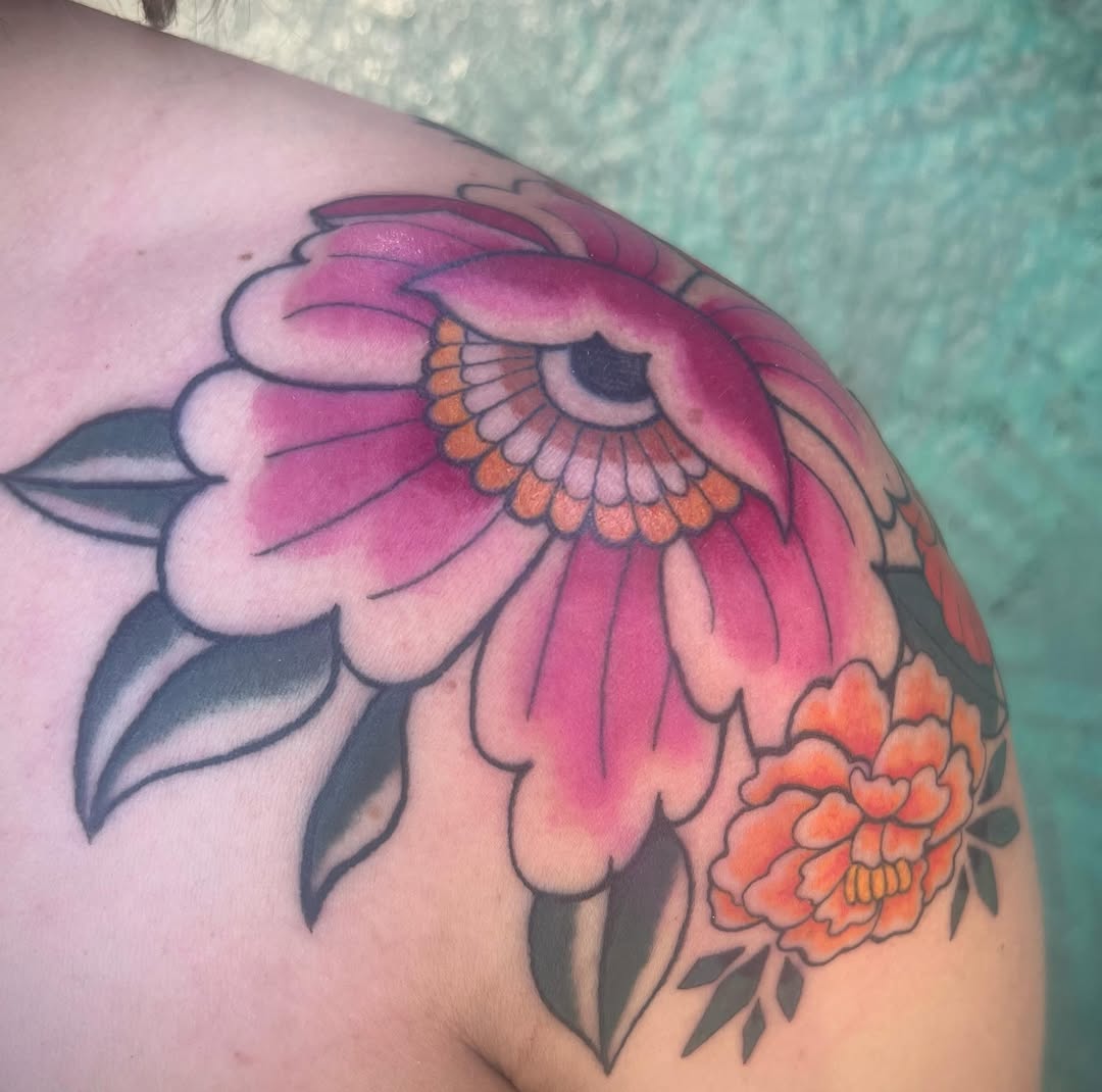 Tattoo by @the_slim_reaper_tattoo — american_traditional, illustrative