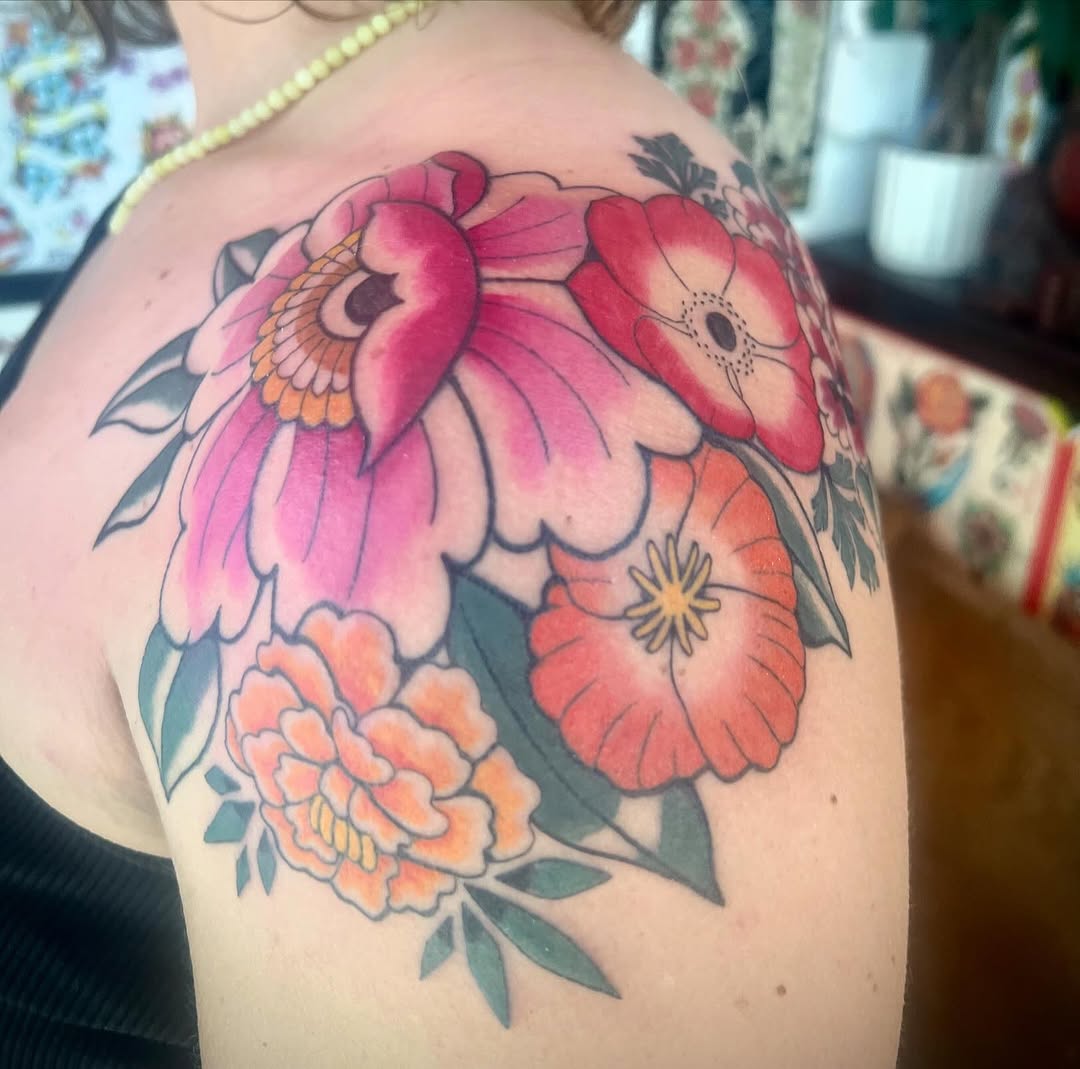 Tattoo by @the_slim_reaper_tattoo — american_traditional, illustrative