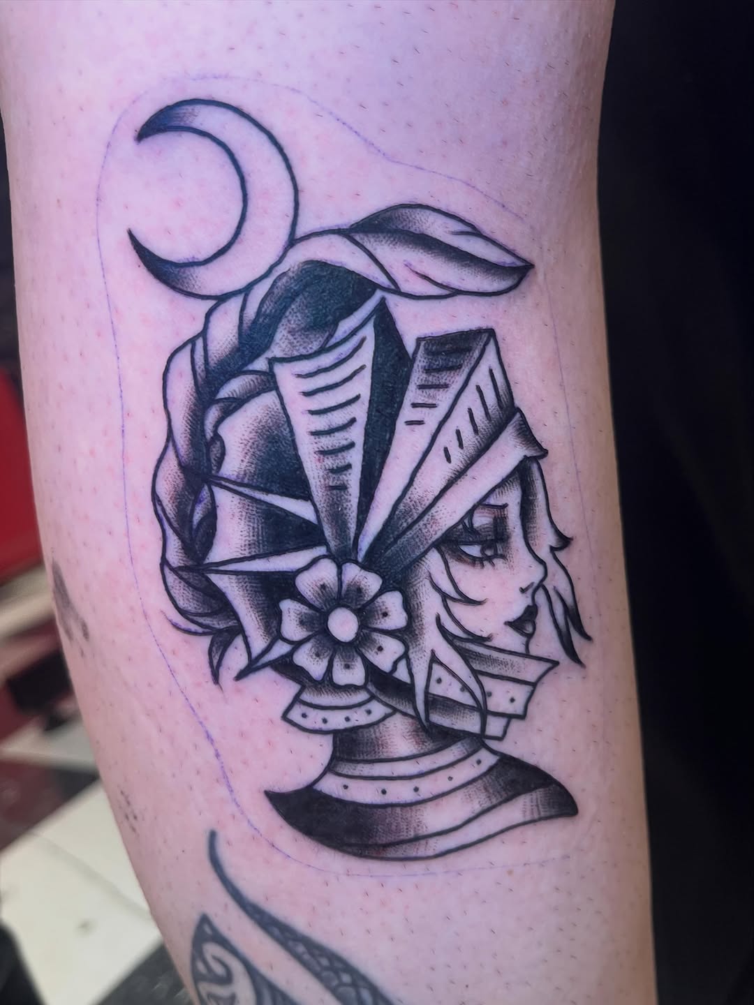 Tattoo by @swanson_tattoos — american_traditional, illustrative