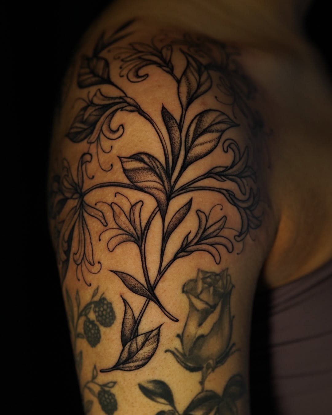 Tattoo by @ambergreytattoos — black_and_grey, realism