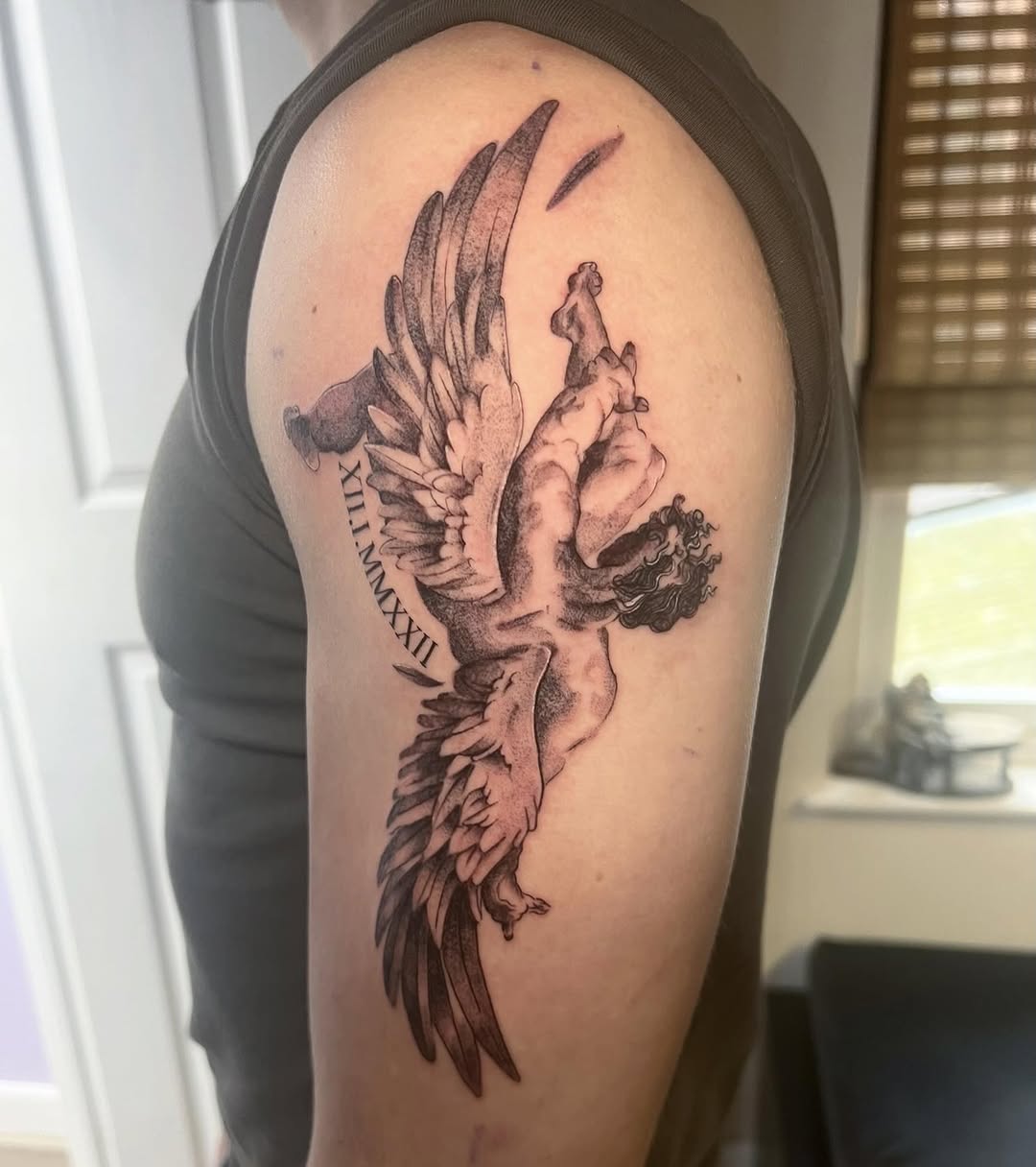 Tattoo by @faern_tattoos — black_and_grey, realism
