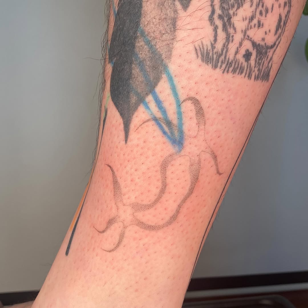 Tattoo by @hot_paws_pokes — dotwork