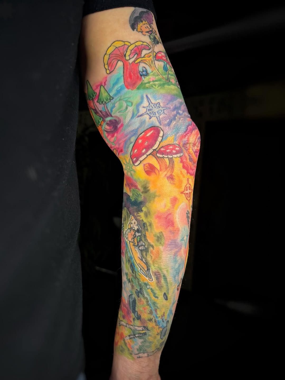 Tattoo by @saveriatattoos — illustrative, watercolor