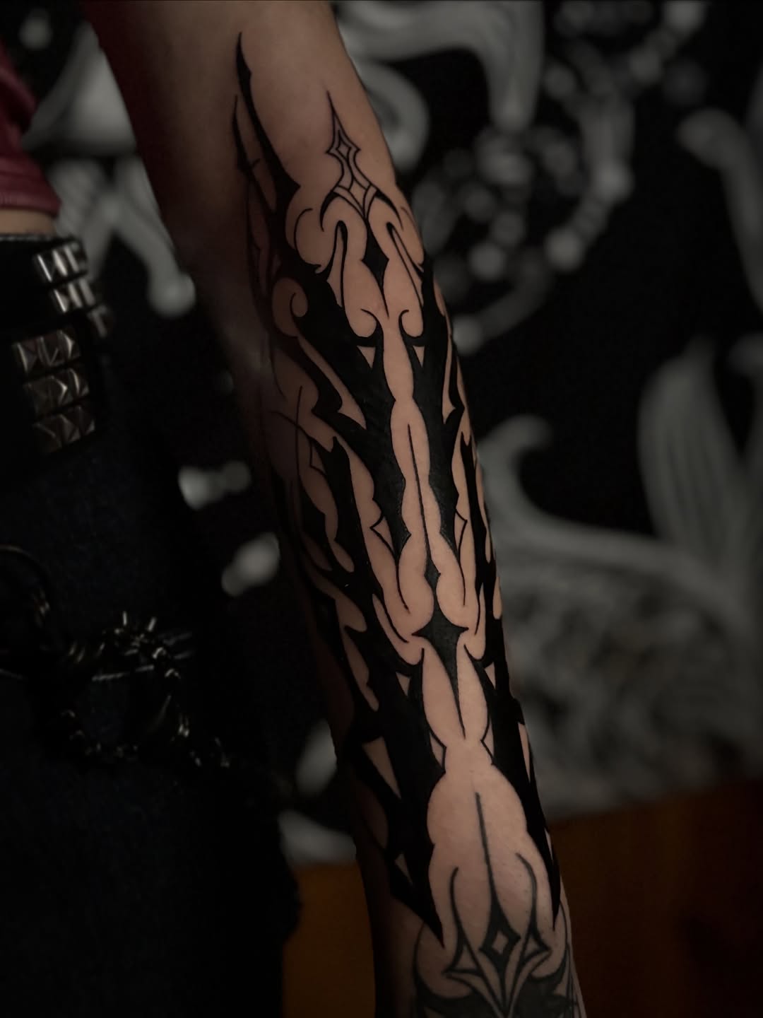 Tattoo by @messiastattooartist — blackwork