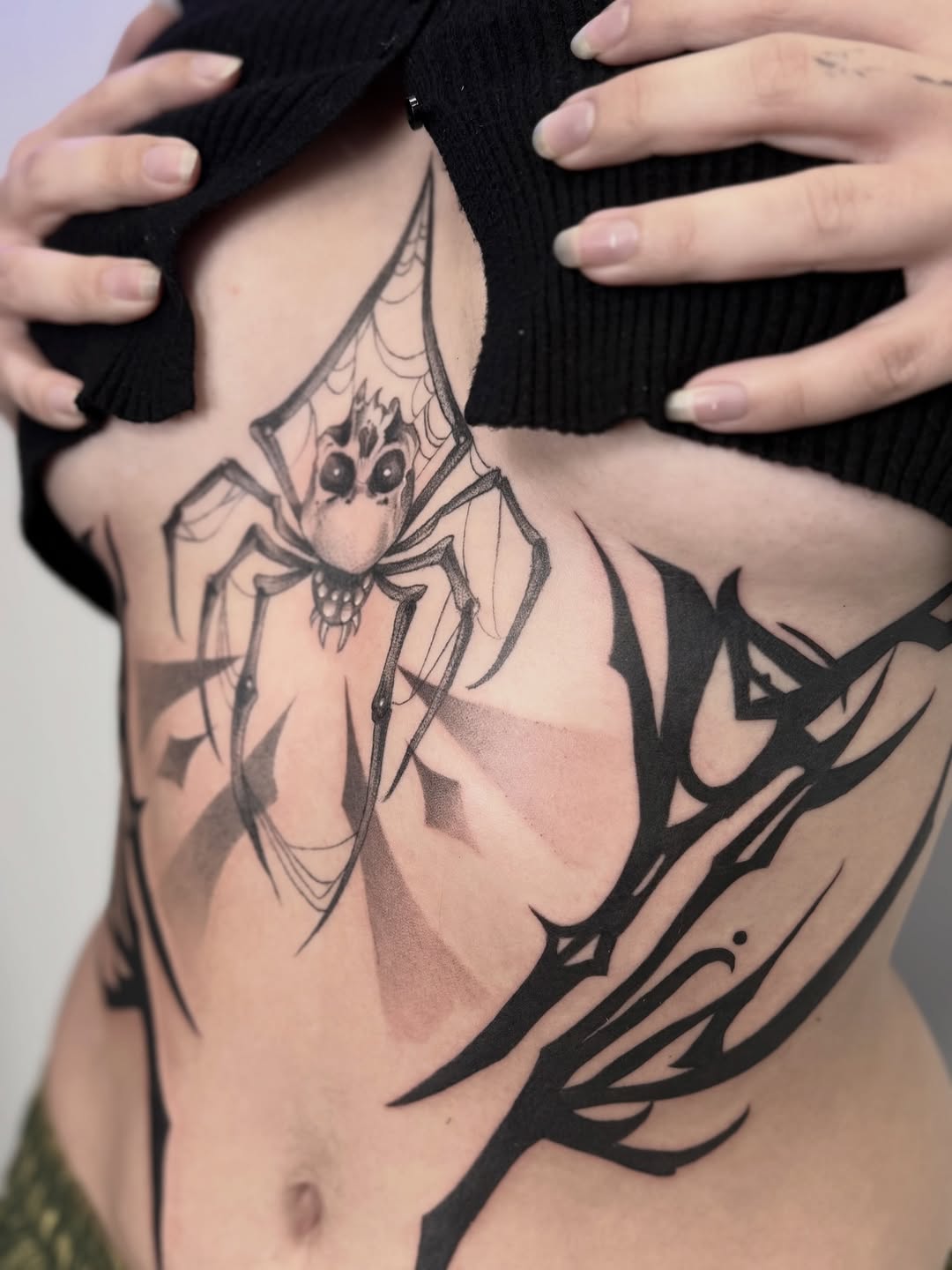 Tattoo by @abryvtattoos — blackwork, chicano