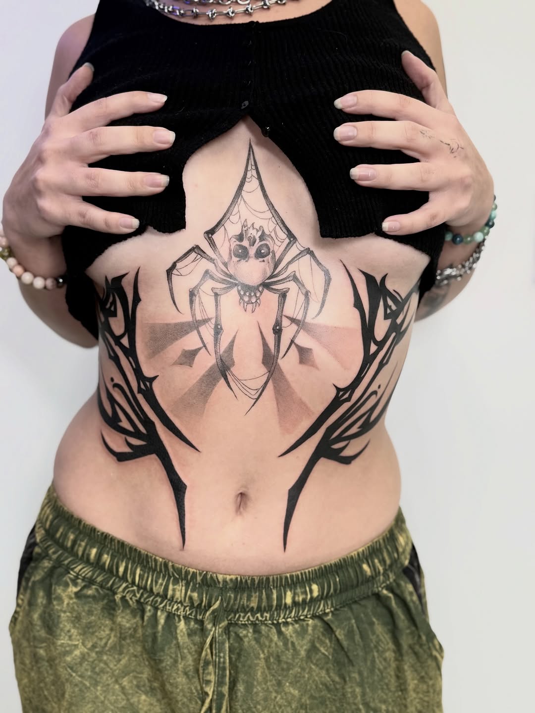 Tattoo by @abryvtattoos — black_and_grey, chicano