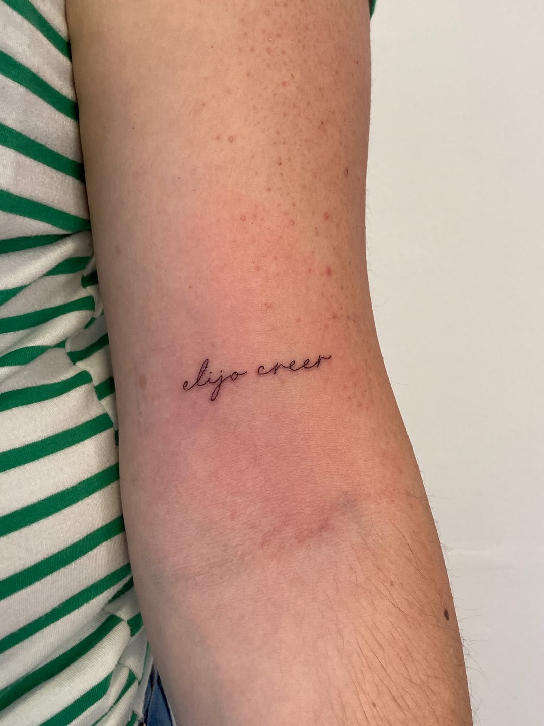 Tattoo by @eleana_tattooart — fine_line, lettering_script
