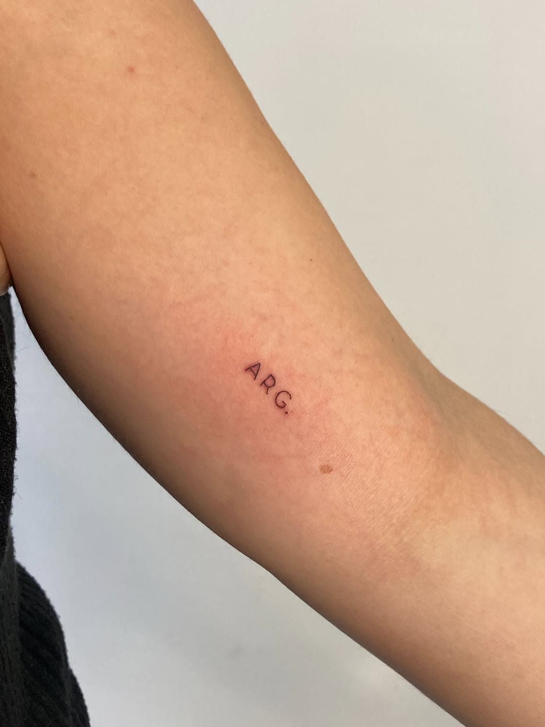 Tattoo by @eleana_tattooart — fine_line, lettering_script