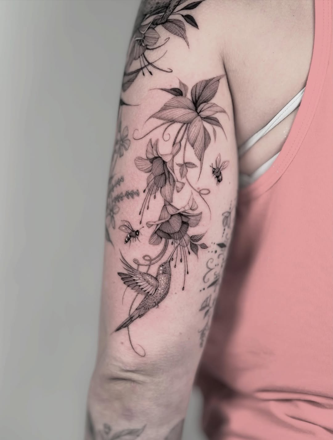 Tattoo by @brittnaami β illustrative, black_and_grey