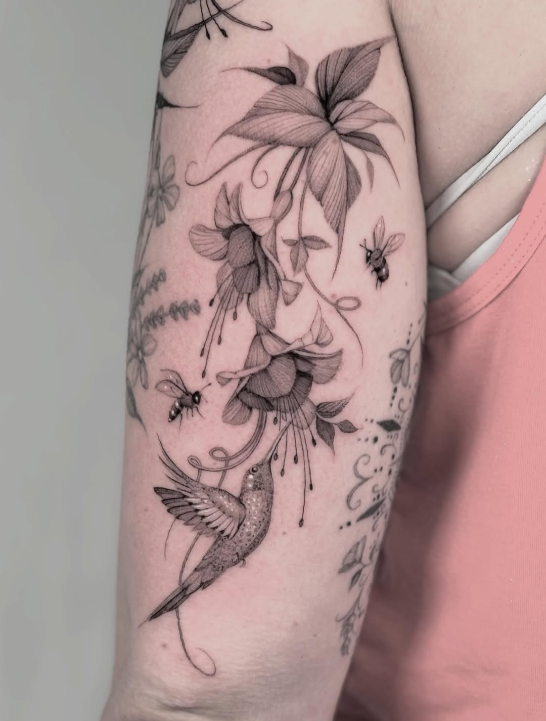 Tattoo by @brittnaami β illustrative, black_and_grey