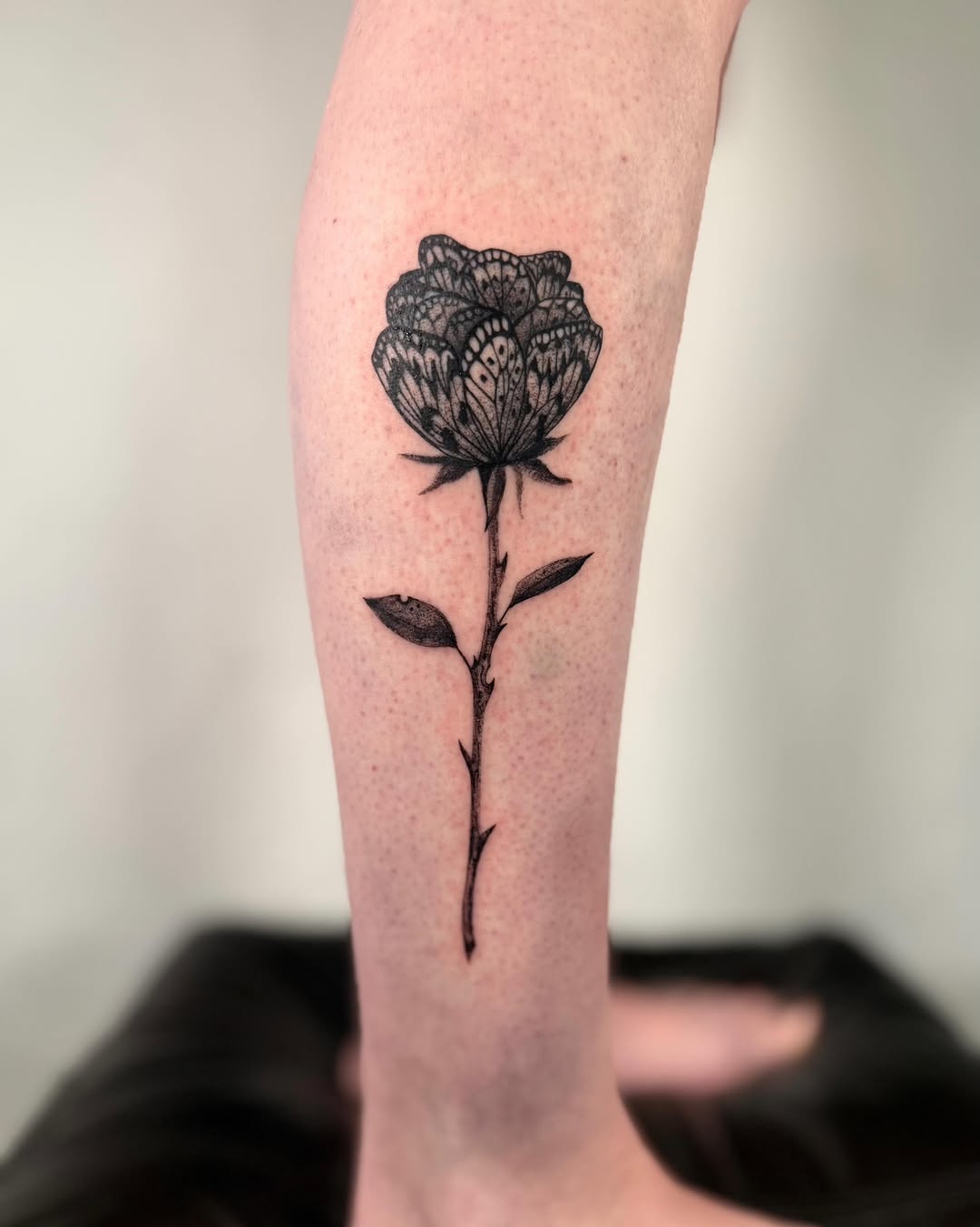 Tattoo by @rickyttattoo — fine_line, black_and_grey