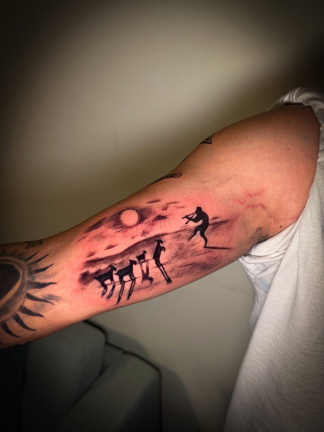 Tattoo by @sebastatto22 — illustrative, black_and_grey
