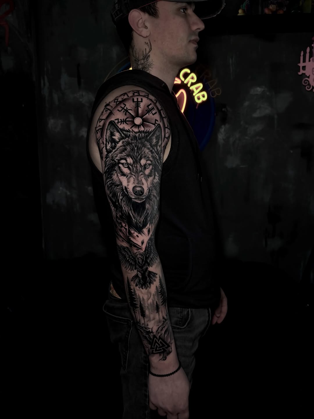Tattoo by @key_artattoo — blackwork, realism