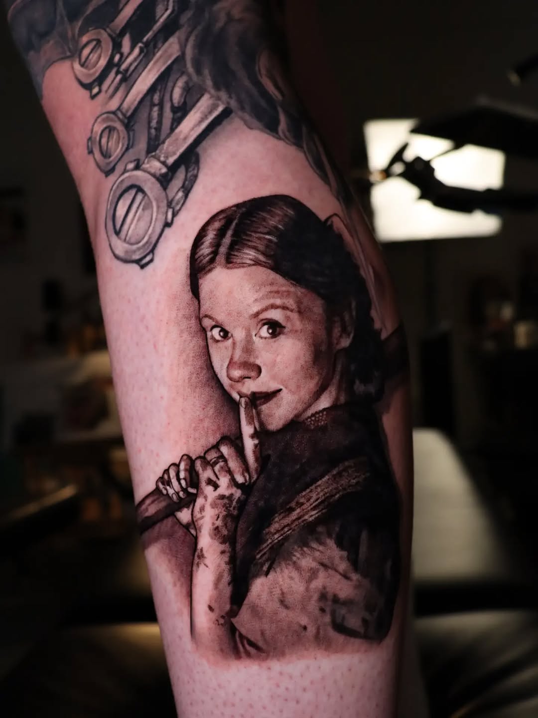 Tattoo by @claudink — realism, black_and_grey