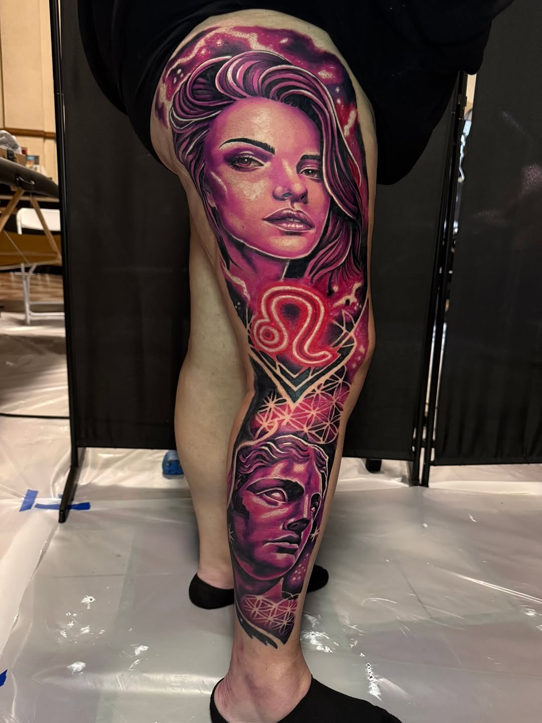 Tattoo by @zac_inkd — realism, geometric