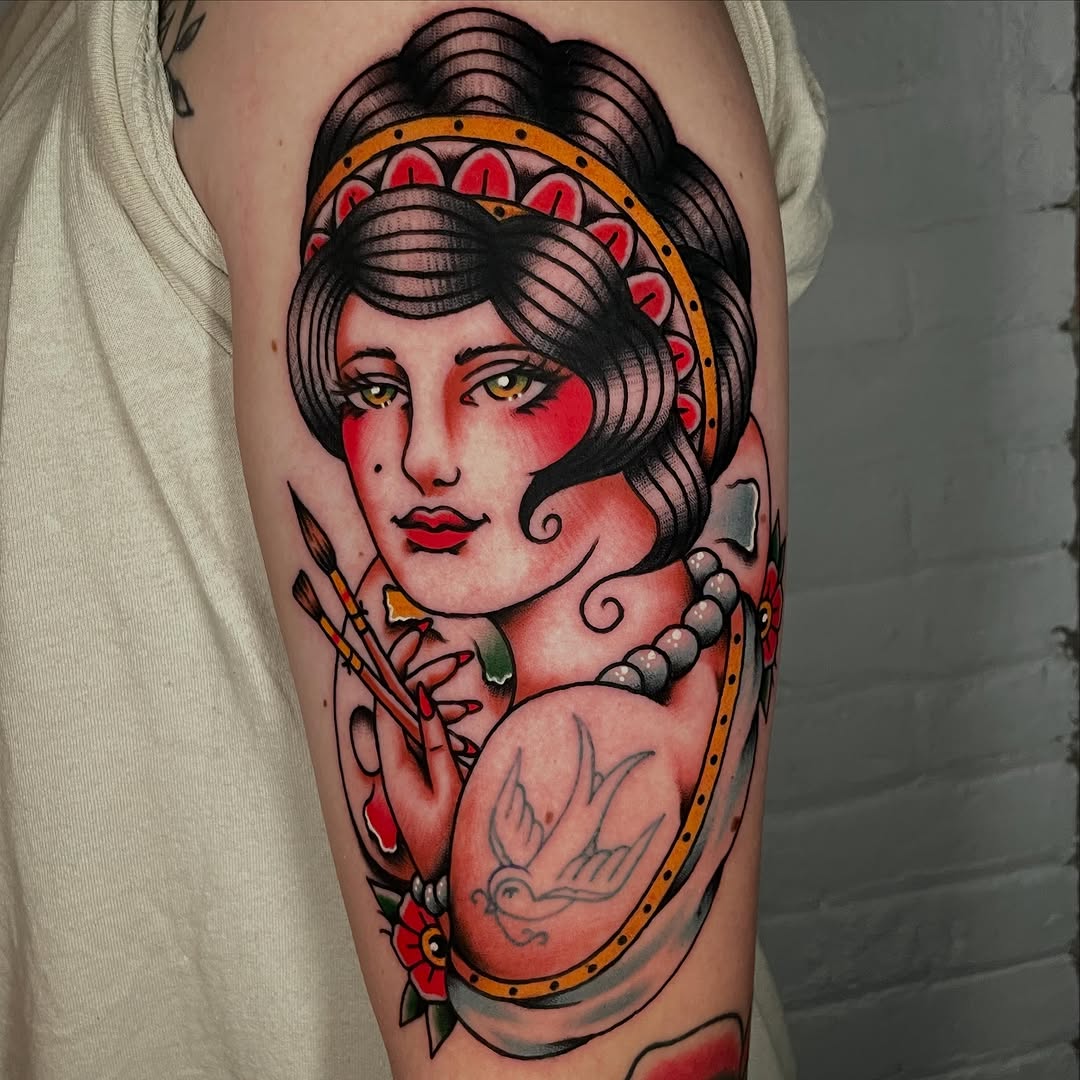 Tattoo by @dakotaharttattooart — american_traditional, neo_traditional