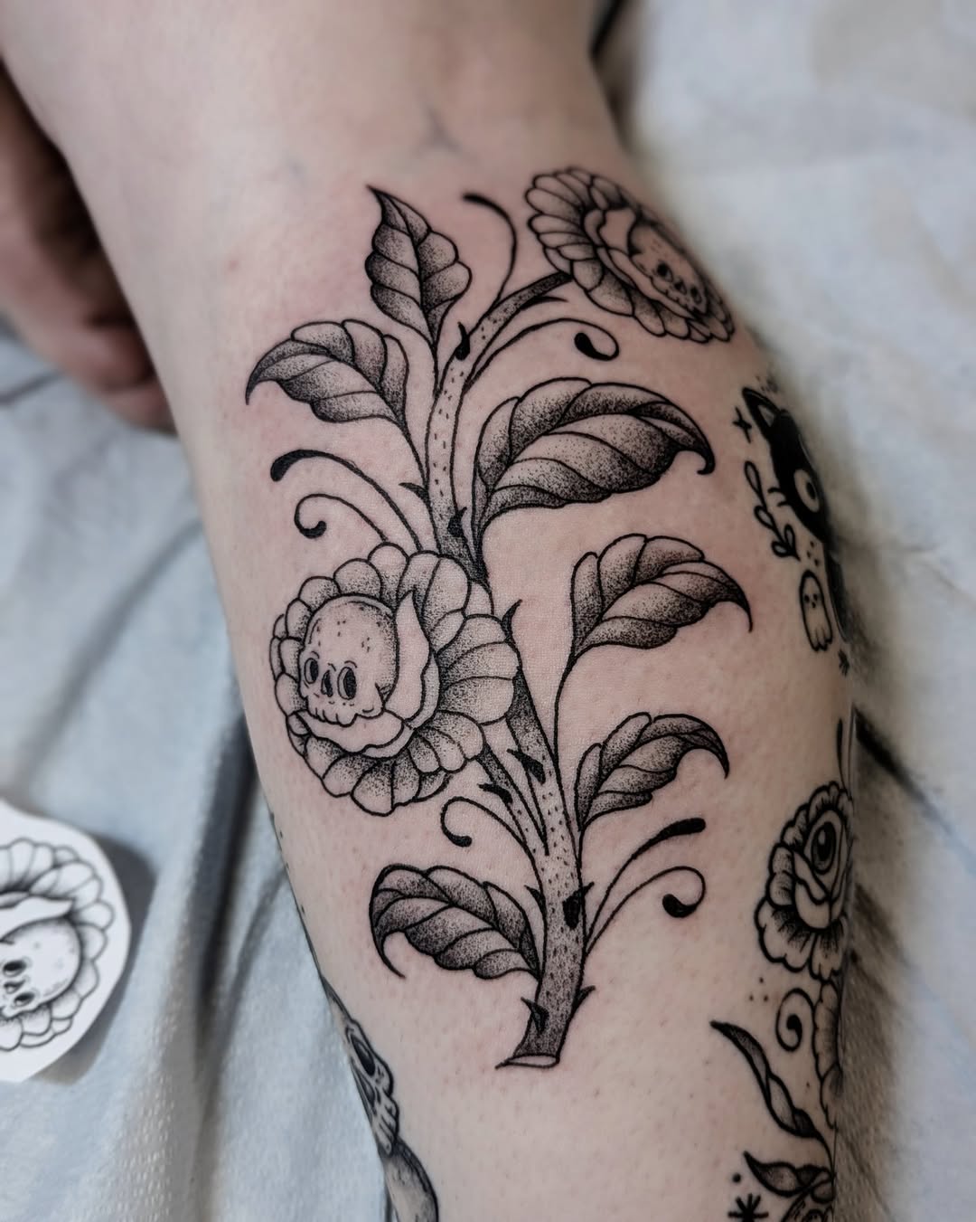 Tattoo by @daniturkeysammie — blackwork