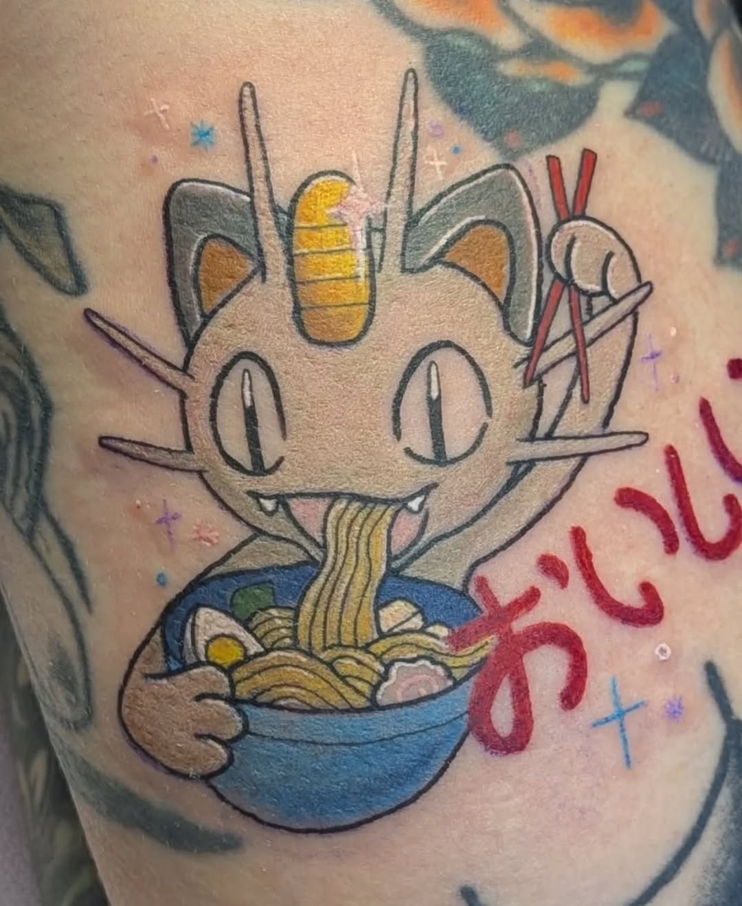 Tattoo by @alyxkopietattoos — new_school, anime