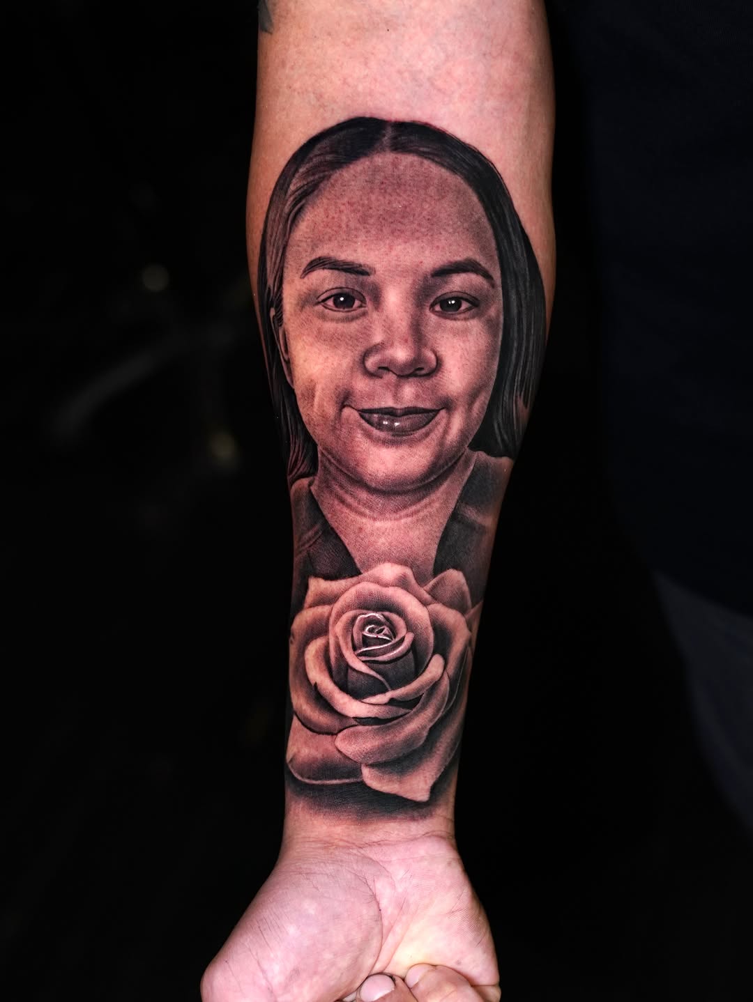 Tattoo by @smileyartla — realism, black_and_grey