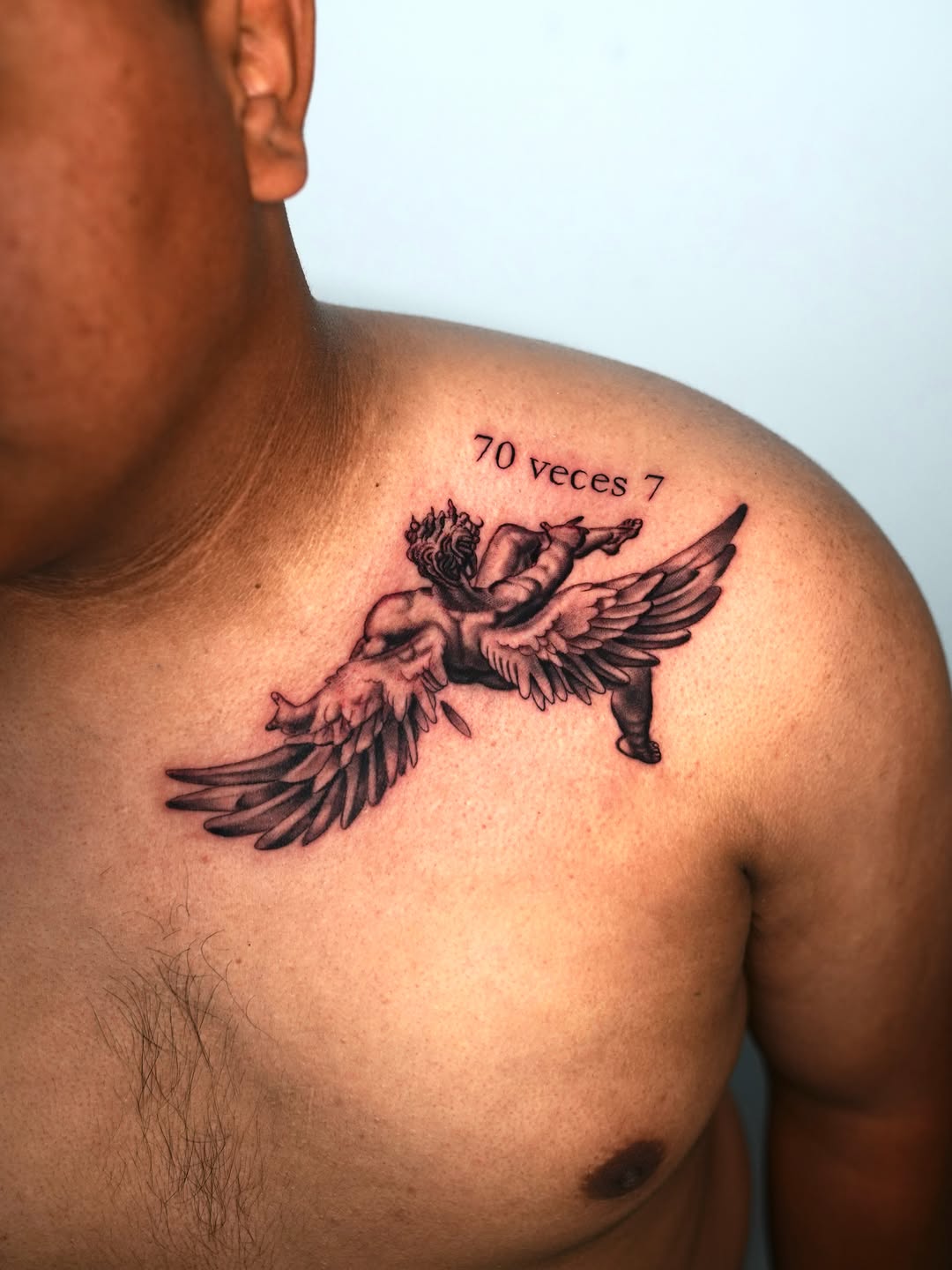 Tattoo by @smileyartla — black_and_grey