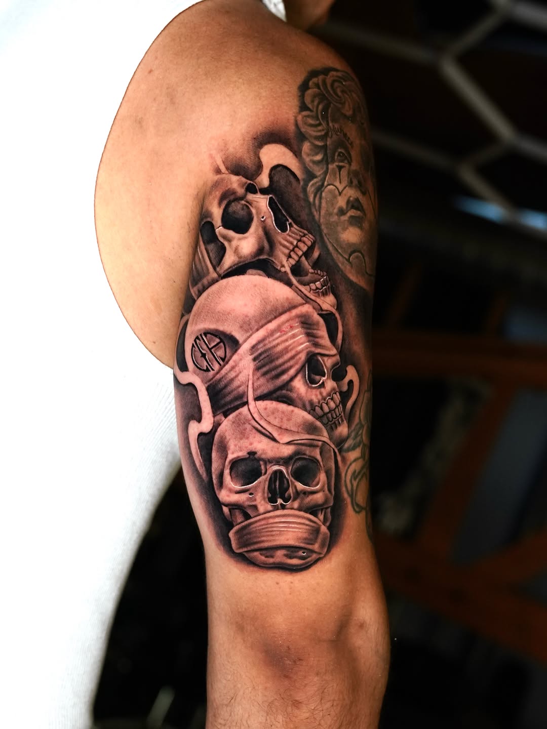 Tattoo by @smileyartla — black_and_grey, realism