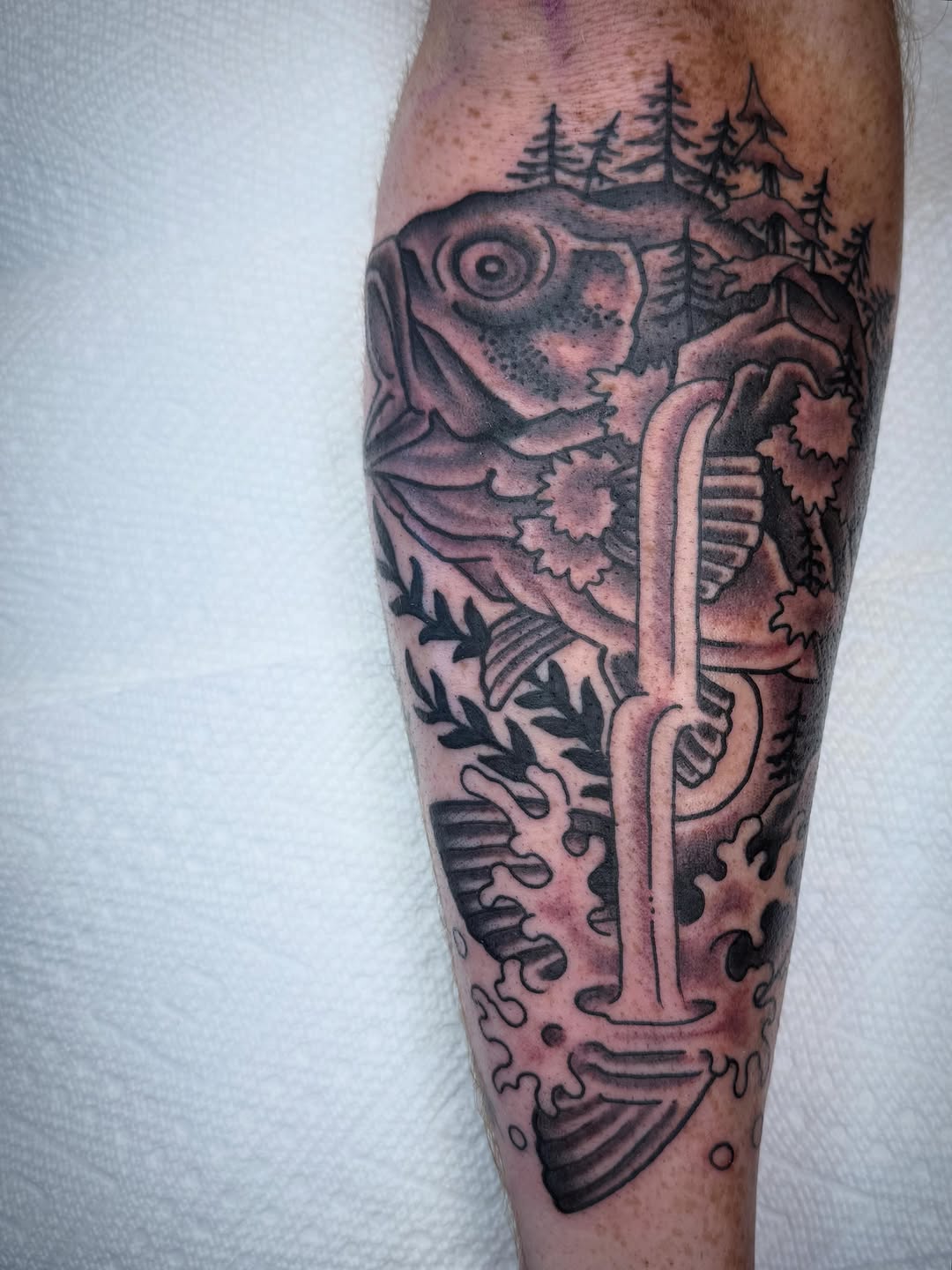 Tattoo by @glessnertattoo — black_and_grey, realism