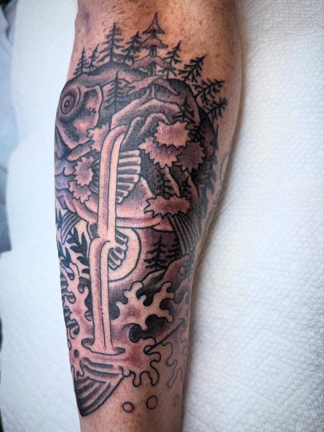 Tattoo by @glessnertattoo — black_and_grey, illustrative