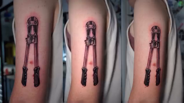 Tattoo by @hallowcream — illustrative, black_and_grey