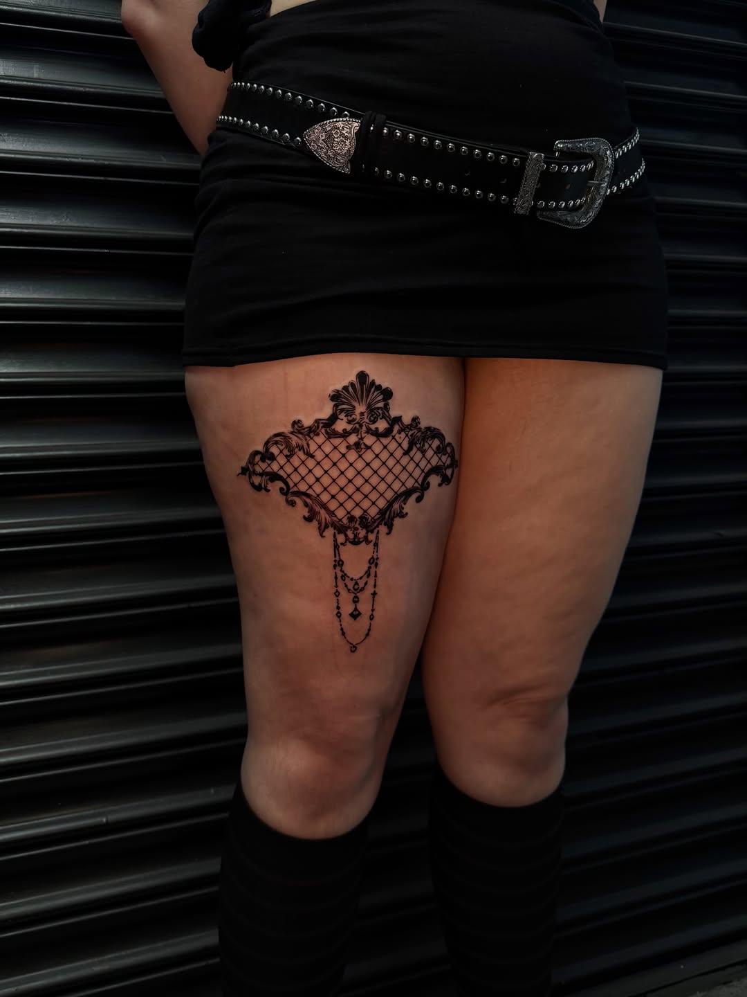 Tattoo by @meliasdolls — ornamental, blackwork