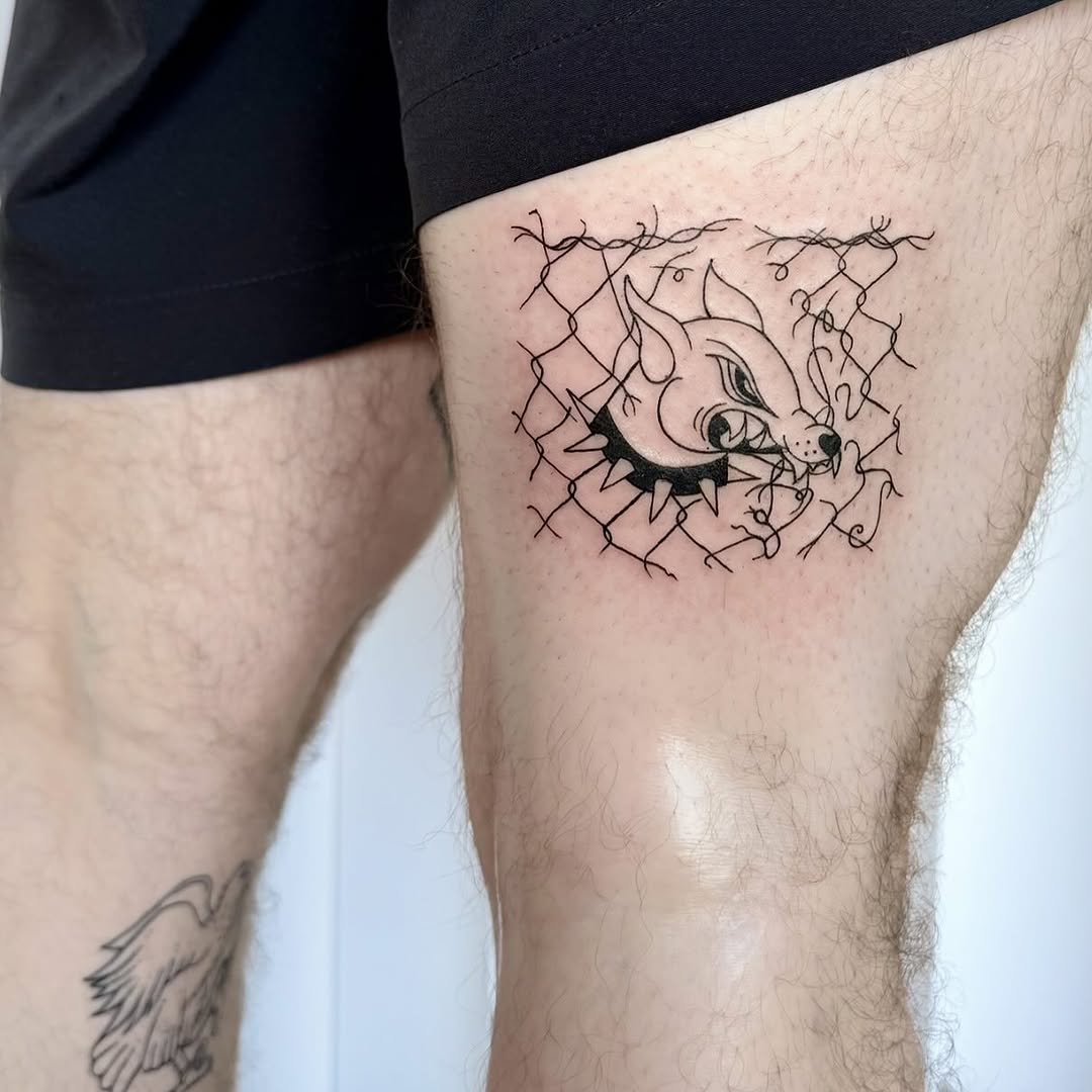 Tattoo by @house0fsleep — blackwork