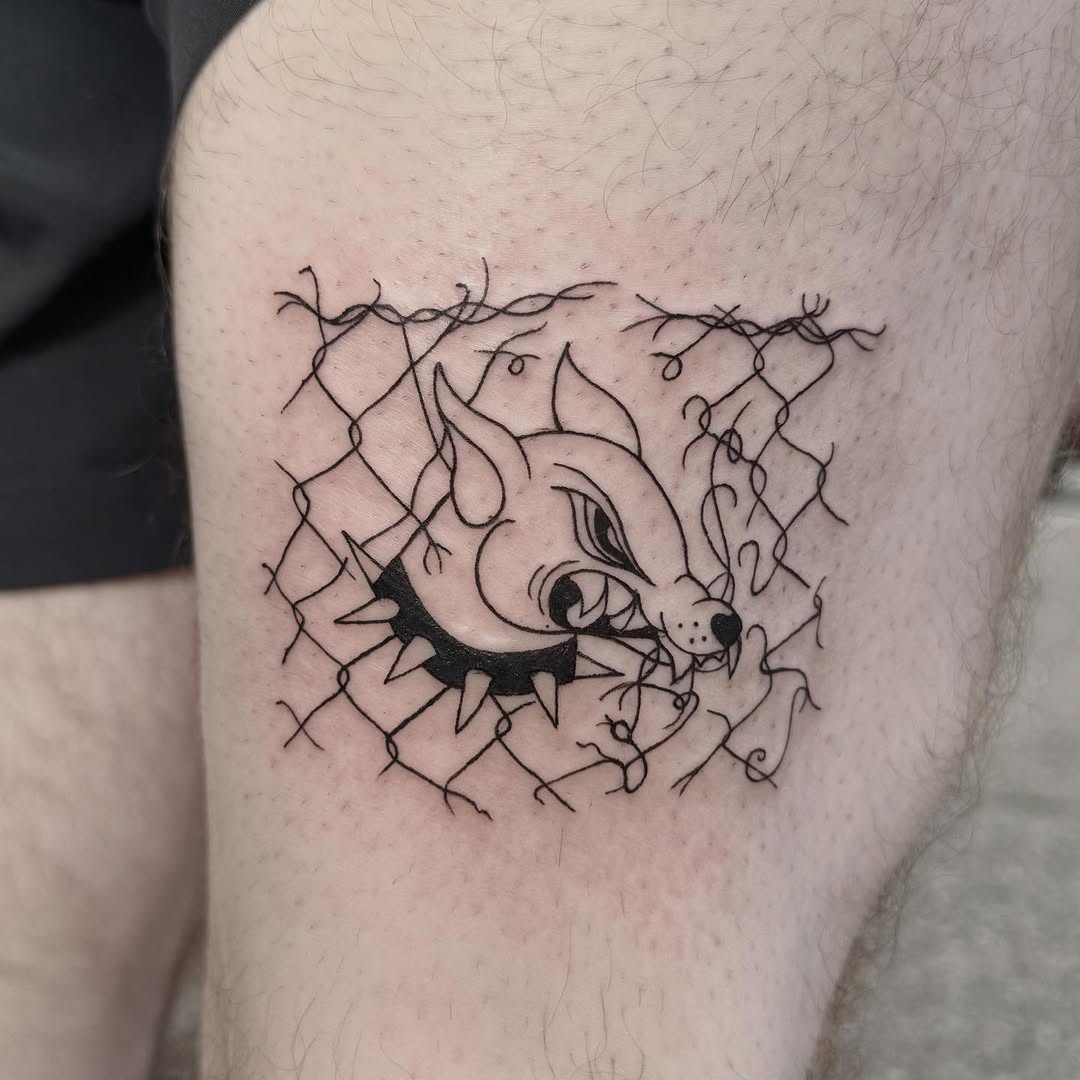 Tattoo by @house0fsleep — blackwork