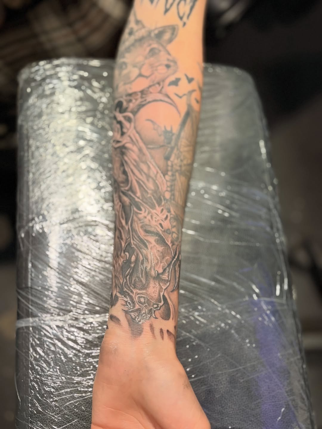 Tattoo by @sladesink — dark_realism, black_and_grey