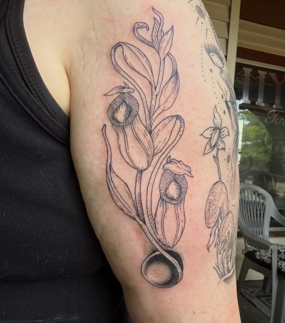 Tattoo by @vincent_espinoza_tattoo — illustrative, black_and_grey