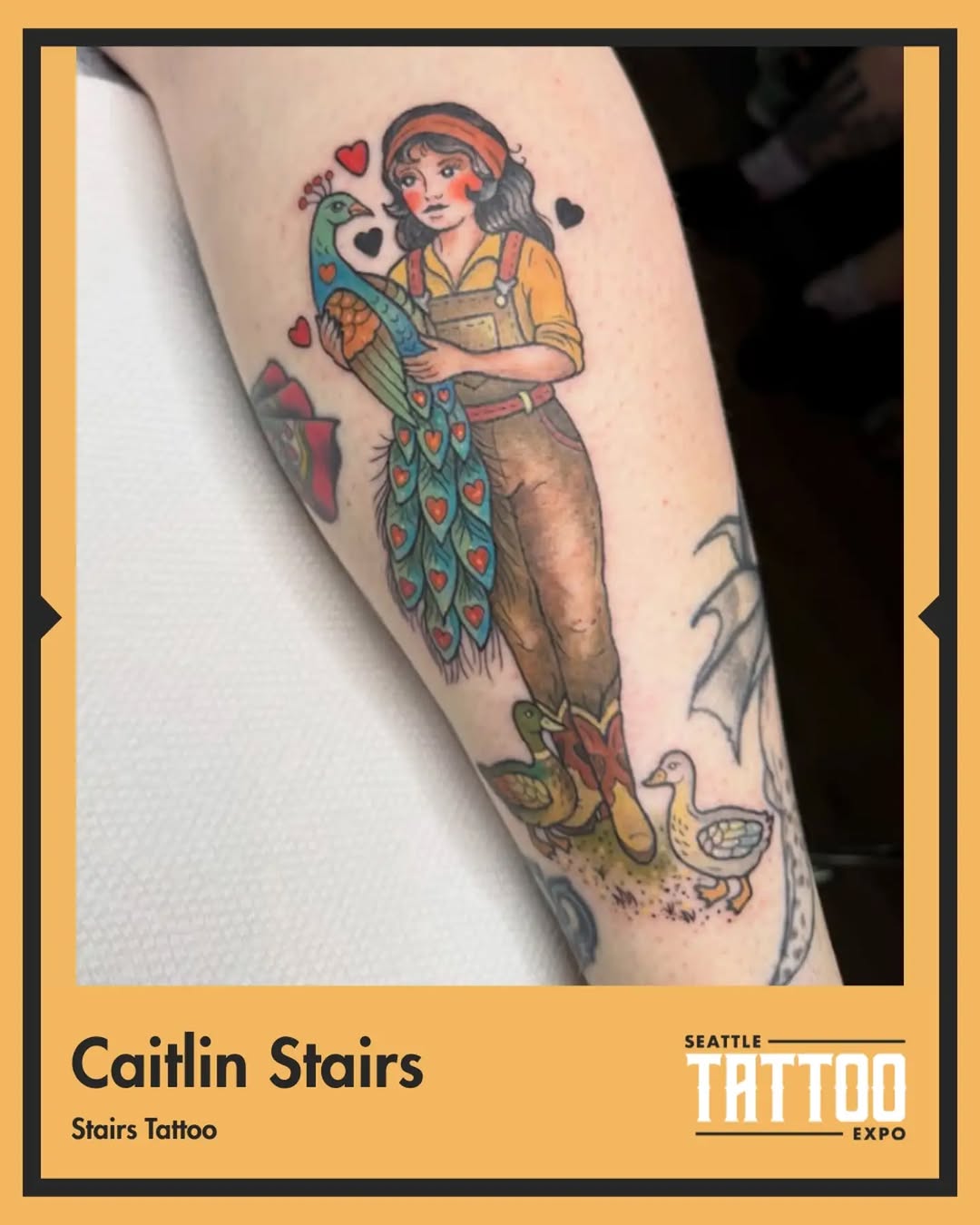 Tattoo by @creature_tattooer — american_traditional, illustrative
