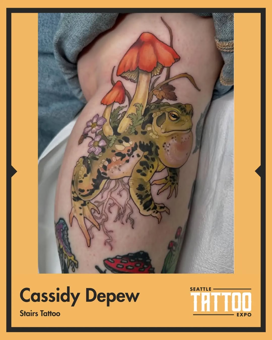 Tattoo by @creature_tattooer — illustrative, realism