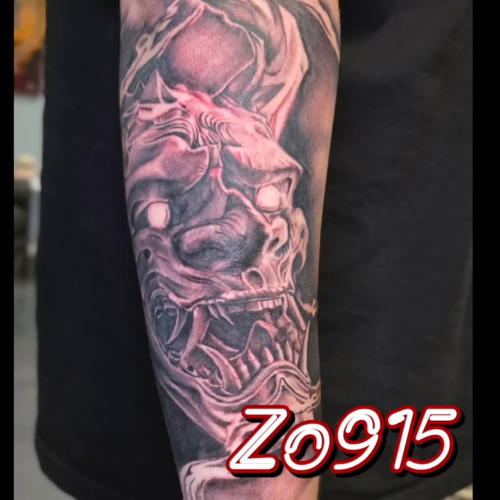 Tattoo by @creaturesink — black_and_grey, realism