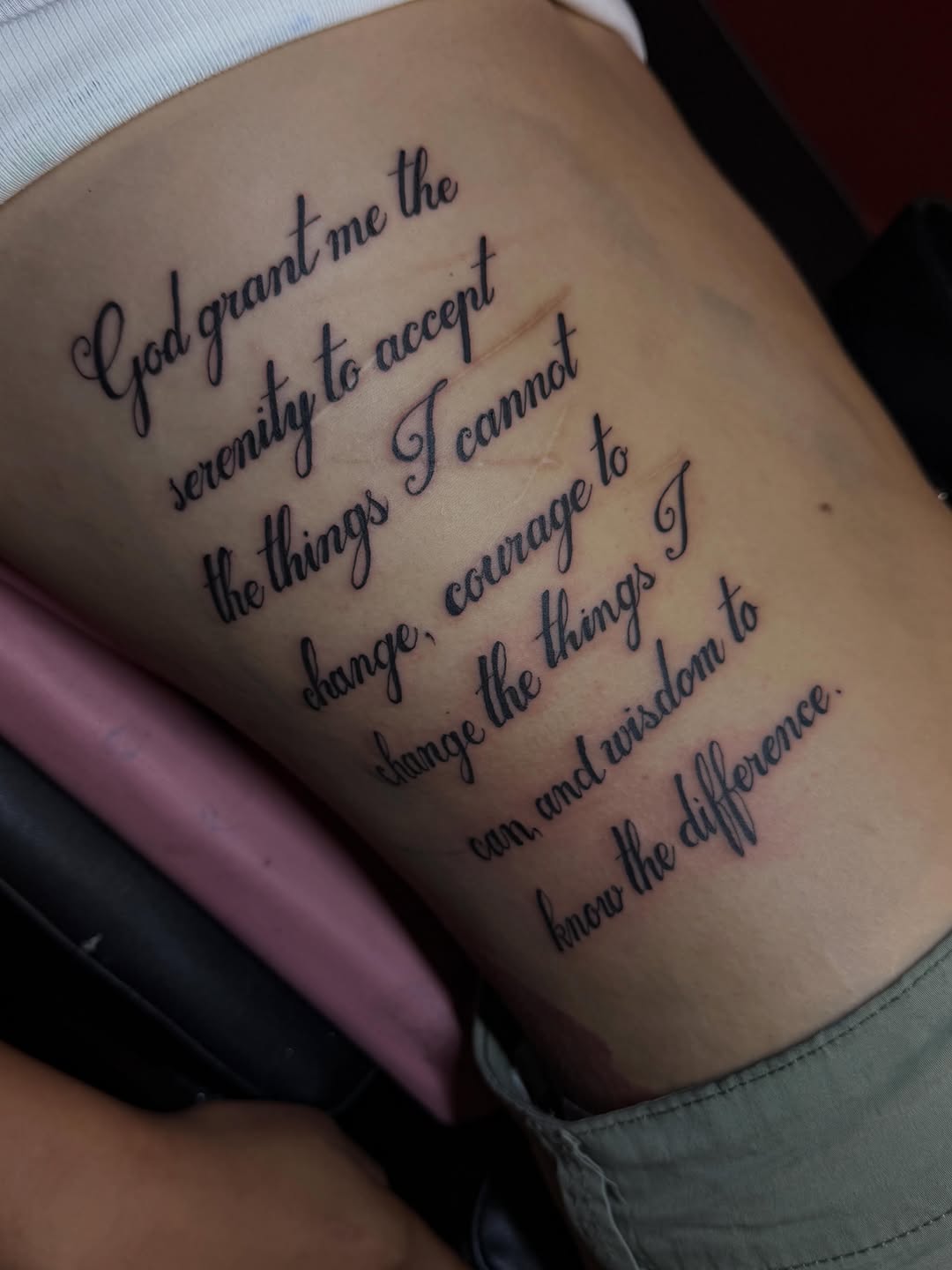 Tattoo by @tatssbydess — lettering_script, fine_line