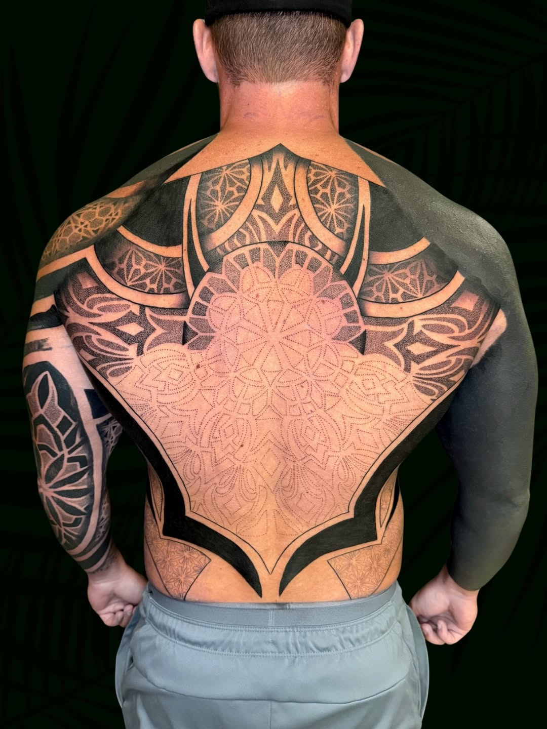 Tattoo by @sarah_margaret_tattoo — blackwork, geometric