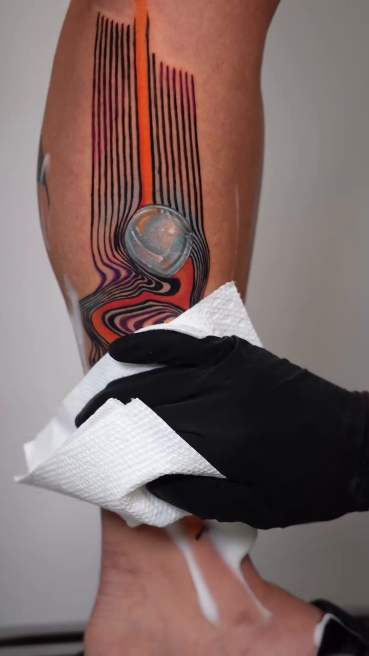 Tattoo by @jaer_tattoo — geometric, trash_polka